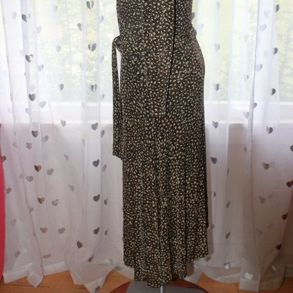 #507 Chico's Travelers Leopard Print Dress Size 2 (12) - Picture 4 of 9